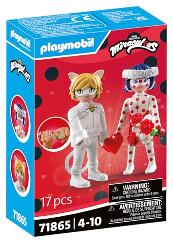 PLAYMOBIL | Miraculous | Ladybugs & Cat Noirs Hochzeit | Spielzeug ab 4 Jahren | Geschenk für Kinder | Fördert Kreativität & Rollenspiel | Detailreiches Set mit Figuren & Zubehör | 71865 PLAYMOBIL | Miraculous | Ladybugs & Cat Noirs Hochzeit | Spielzeug ab 4 Jahren | Geschenk für Kinder | Fördert Kreativität & Rollenspiel | Detailreiches Set mit Figuren & Zubehör | 71865 von PLAYMOBIL