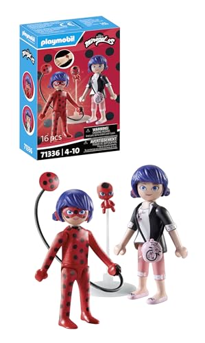 PLAYMOBIL | Miraculous | Marinette & Ladybug | Heldenhaftes Abenteuer | Inklusive Kwami Tikki und vielfältigem Zubehör | detailreiches Spielzeug für Kinder ab 4 Jahren | 71336 von PLAYMOBIL