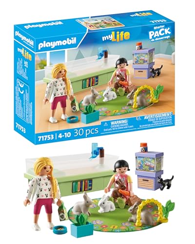 PLAYMOBIL | My Life | Familie mit Hasen | Tierfiguren | Spielzeug für Kinder ab 4 Jahren | 71753 von PLAYMOBIL