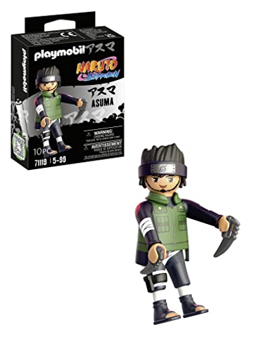 PLAYMOBIL Naruto 71119 Asuma im Kampfanzug, kreativer Spielspaß für Animefans mit tollen Details und authentischen Extras, ab 5 Jahren von PLAYMOBIL