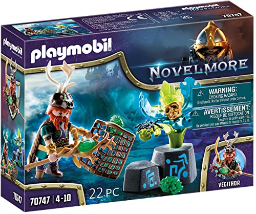 PLAYMOBIL Novelmore 70747 Violet Vale - Magier der Pflanzen nach Oben klappbare Blätter der Dschungelpflanze, Empfohlen ab 4 Jahren von PLAYMOBIL