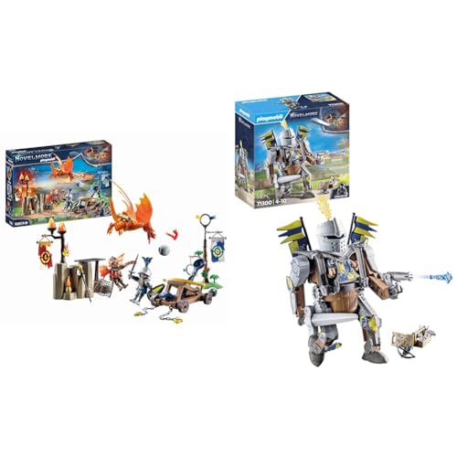 PLAYMOBIL Novelmore 71210 Novelmore vs. Burnham Raiders - Turnierplatz & Novelmore 71300 Novelmore - Kampfroboter von PLAYMOBIL