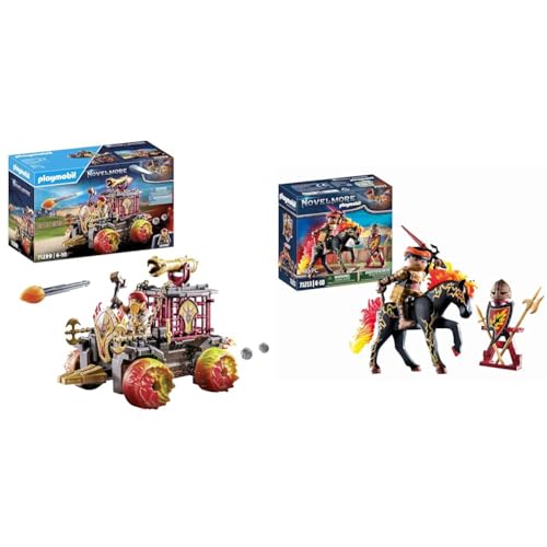 PLAYMOBIL Novelmore 71299 Burnham Raiders & Novelmore 71213 Burnham Raiders - Feuerritter, Spielzeug für Kinder ab 4 Jahren von PLAYMOBIL