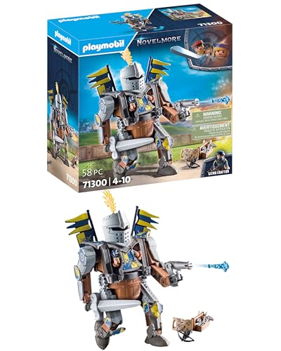 PLAYMOBIL | Novelmore | Ritter Gizmo Crafton und Sein starker Kampfroboter | Spielzeug für Kinder ab 4 Jahren | 71300 von PLAYMOBIL