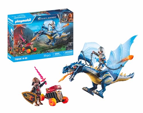 PLAYMOBIL Novelmore 71644 Drache im Gefecht, inklusive eines beweglichen Drachens, Zwei Rittern und Zubehör für epische Abenteuer, actionreiches Spielzeug für Kinder ab 4 Jahren von PLAYMOBIL