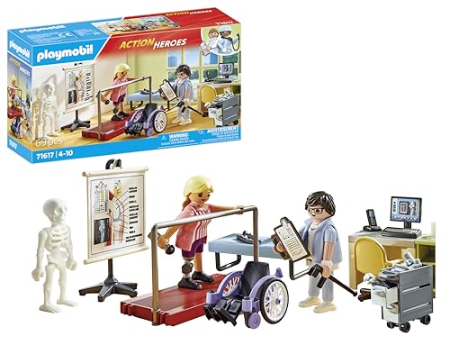 PLAYMOBIL Action Heroes 71617 Orthopädie, liebevolle Behandlung von Patient:innen, zu über 80 % aus recycelten und biobasierten Materialien, detailreiches Spielzeug für Kinder ab 4 Jahren von PLAYMOBIL