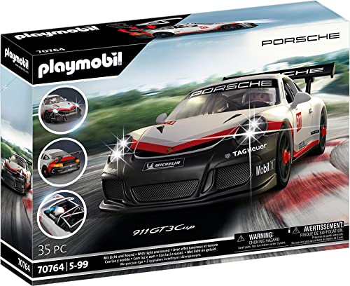 PLAYMOBIL Porsche 70764 Porsche 911 GT3 Cup, Mit Lichteffekten, Ab 5 Jahren von PLAYMOBIL