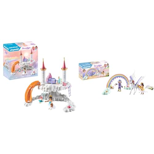 PLAYMOBIL Princess Magic 71360 Himmlische Babywolke & Princess Magic 71361 Himmlischer Pegasus mit Regenbogen von PLAYMOBIL