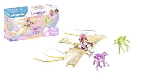 PLAYMOBIL Princess Magic 71363 Himmlischer Ausflug mit Pegasusfohlen, Flugunterricht in den Wolken, mit Einer Prinzessin und Zwei Pegasusfohlen, Spielzeug für Kinder ab 4 Jahren von PLAYMOBIL