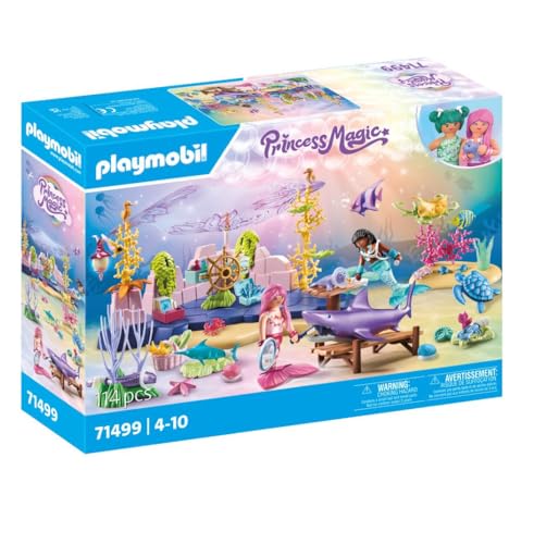 PLAYMOBIL Princess Magic 71499 Unterwasser-Tierpflege der Meeresbewohner, liebevolles Umsorgen der Meerestiere, inklusive Pflegestation, Verband und mehr, vielfältiges Spielzeug für Kinder ab 4 Jahren von PLAYMOBIL