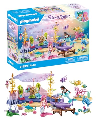 PLAYMOBIL Princess Magic 71499 Unterwasser-Tierpflege der Meeresbewohner, liebevolles Umsorgen der Meerestiere, inklusive Pflegestation, Verband und mehr, vielfältiges Spielzeug für Kinder ab 4 Jahren von PLAYMOBIL