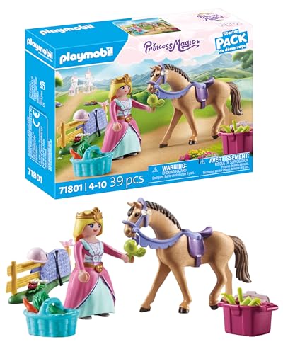 PLAYMOBIL | Princess Magic | Prinzessin mit Pferd | Prinzessinnenspielzeug | Spielzeug für Kinder ab 4 Jahren | 71801 von PLAYMOBIL