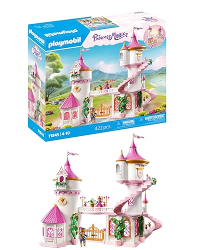 PLAYMOBIL | Princess Magic | Prinzessinnenschloss mit Königspaar | Prinzessinnen Spielzeug | Schloss Spielset | Märchen Spielzeug für Kinder ab 4 Jahren | 71845 von PLAYMOBIL