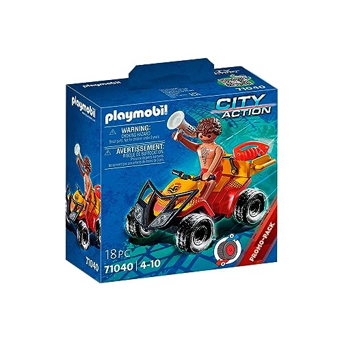 PLAYMOBIL City Action 71040 Rettungsschwimmer-Quad mit Rückziehmotor, ab 4 Jahren von PLAYMOBIL