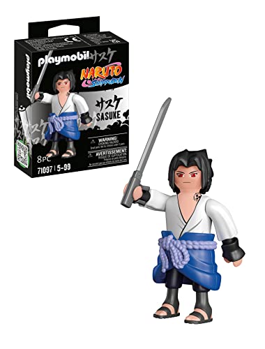 PLAYMOBIL Naruto Shippuden 71097 Sasuke mit Ninja-Schwert, kreativer Spielspaß für Animefans mit tollen Details und authentischen Extras, 8-teilig, ab 5 Jahren von PLAYMOBIL