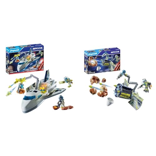 PLAYMOBIL Space Promo Pack 71368 Space-Shuttle auf Mission & Space Promo Pack 71369 Meteoroiden-Zerstörer von PLAYMOBIL