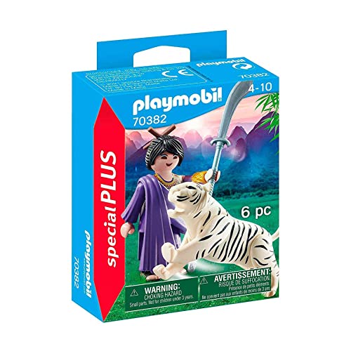 PLAYMOBIL Special Plus 70382 Ninja Krieger mit Tiger, Ab 4 Jahren von PLAYMOBIL