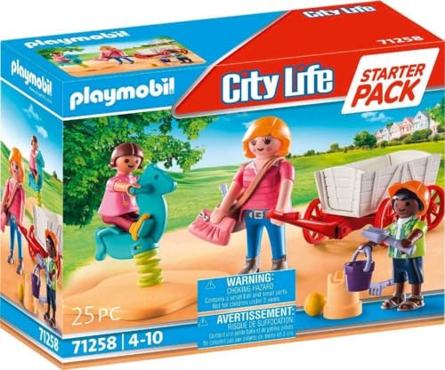 PLAYMOBIL City Life 71258 Erzieherin mit Bollerwagen, ab 4 Jahren von PLAYMOBIL