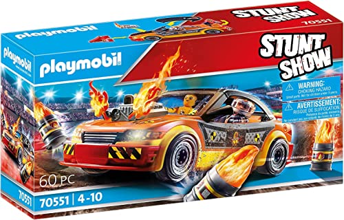 PLAYMOBIL Stuntshow 70551 Crashcar, Für Kinder von 4-10 Jahren von PLAYMOBIL