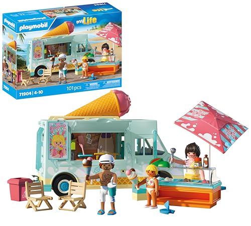 PLAYMOBIL | Vacation on The Beach | Ice Cream Truck mit Surfshop | Spielzeug ab 4 Jahren | Geschenk für Kinder | Fördert Kreativität & Rollenspiel | Strand-Abenteuer mit Figuren & Fahrzeug | 71904 PLAYMOBIL | Vacation on The Beach | Ice Cream Truck mit Surfshop | Spielzeug ab 4 Jahren | Geschenk für Kinder | Fördert Kreativität & Rollenspiel | Strand-Abenteuer mit Figuren & Fahrzeug | 71904 von PLAYMOBIL