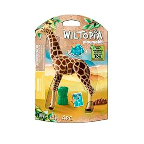 PLAYMOBIL WILTOPIA 71048 Giraffe inklusive vielen Zubehör und Tier-Sammelkarte mit QR-Code, ab 4 Jahren, von PLAYMOBIL