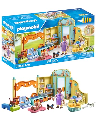 PLAYMOBIL | Welpenhaus | Welpenspielzeug Kind | Tierfiguren Set | Spielzeug für Kinder ab 4 Jahren | 71743 von PLAYMOBIL