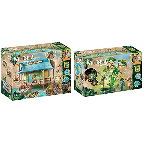 PLAYMOBIL Wiltopia 71007 Tierpflegestation mit Lichteffekten und Spielzeugtieren & Wiltopia 71009 Nachtlicht Regenwald mit Spielzeugtieren, Licht und Sound PLAYMOBIL Wiltopia 71007 Tierpflegestation mit Lichteffekten und Spielzeugtieren & Wiltopia 71009 Nachtlicht Regenwald mit Spielzeugtieren, Licht und Sound von PLAYMOBIL
