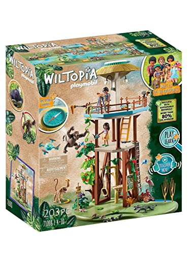 PLAYMOBIL Wiltopia 71008 Forschungsturm mit Kompass und Spielzeugtieren, Nachhaltiges Spielzeug für Kinder ab 4 Jahren PLAYMOBIL Wiltopia 71008 Forschungsturm mit Kompass und Spielzeugtieren, Nachhaltiges Spielzeug für Kinder ab 4 Jahren von PLAYMOBIL