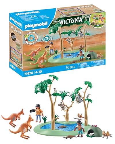 PLAYMOBIL Wiltopia 71624 Australische Tierwelt, Abenteuer in Australien, mit zahlreichen Tieren, zu über 80 % aus recyceltem und Bio-basiertem Material, detailreiches Spielzeug für Kinder ab 4 Jahren von PLAYMOBIL