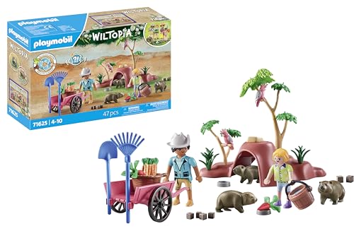 PLAYMOBIL | Wiltopia | Wombat Unterschlupf | nachhaltiges Spielzeug für Kinder ab 4 Jahren | 71625 von PLAYMOBIL