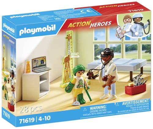 Playmobil® ACT!ON HEROES Kinderarzt mit Teddybär 71619 von PLAYMOBIL