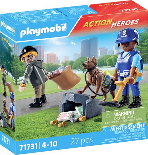 Playmobil® ACT!ON HEROES Spurensuche mit Hund 71731 von PLAYMOBIL