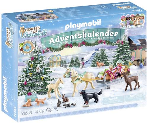 Playmobil® Horses of Waterfall Adventskalender Pferde: Weihnachtliche Schlittenfahrt 71345 von PLAYMOBIL