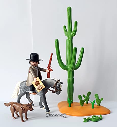 PLAYMOBIL 1003 - Sheriff mit Pferd, Hund, Schlange und Zubehör (Folienverpackung) von PLAYMOBIL