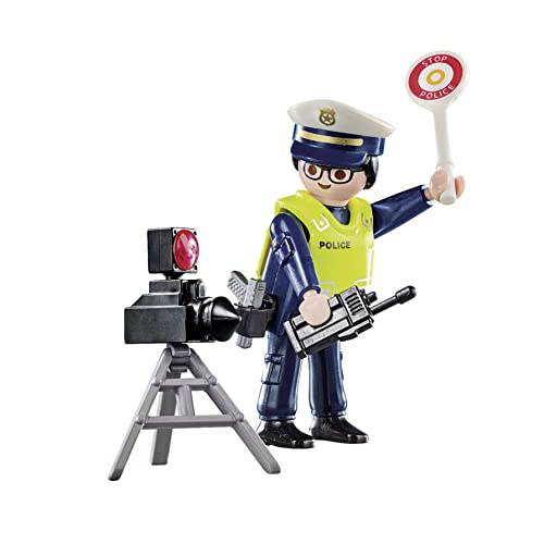 Playmobil 70305 Special Plus Police Officer with Speed Trap 9.3 x 12 x 3.8 cm, Multi-coloured von PLAYMOBIL