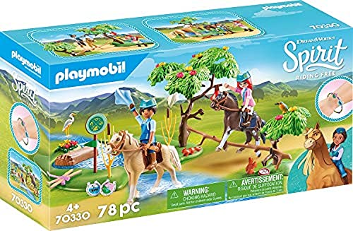 PLAYMOBIL 70330 DreamWorks Spirit Herausforderung am Fluss mit PRU und Chica Linda, Ab 4 Jahren von PLAYMOBIL