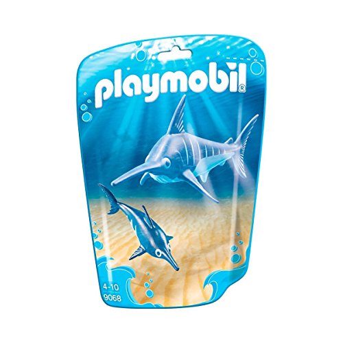 PLAYMOBIL Family Fun 9068 Schwertfisch mit Baby, Ab 4 Jahren von PLAYMOBIL