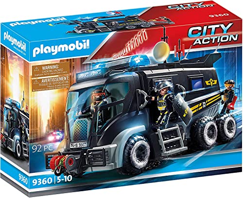 PLAYMOBIL City Action 9360 SEK-Truck mit Licht- und Soundeffekten, Ab 5 Jahren von PLAYMOBIL