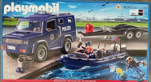 PLAYMOBIL 9396 Bundespolizei - Truck mit Schnellboot von PLAYMOBIL