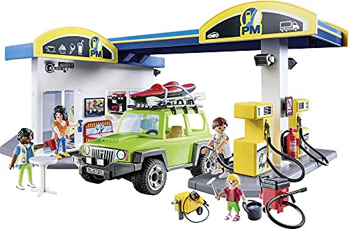 PLAYMOBIL | City Life | Große Tankstelle | Spielzeug für Kinder ab 4 Jahren [Exklusiv bei Amazon] | 70201 von PLAYMOBIL