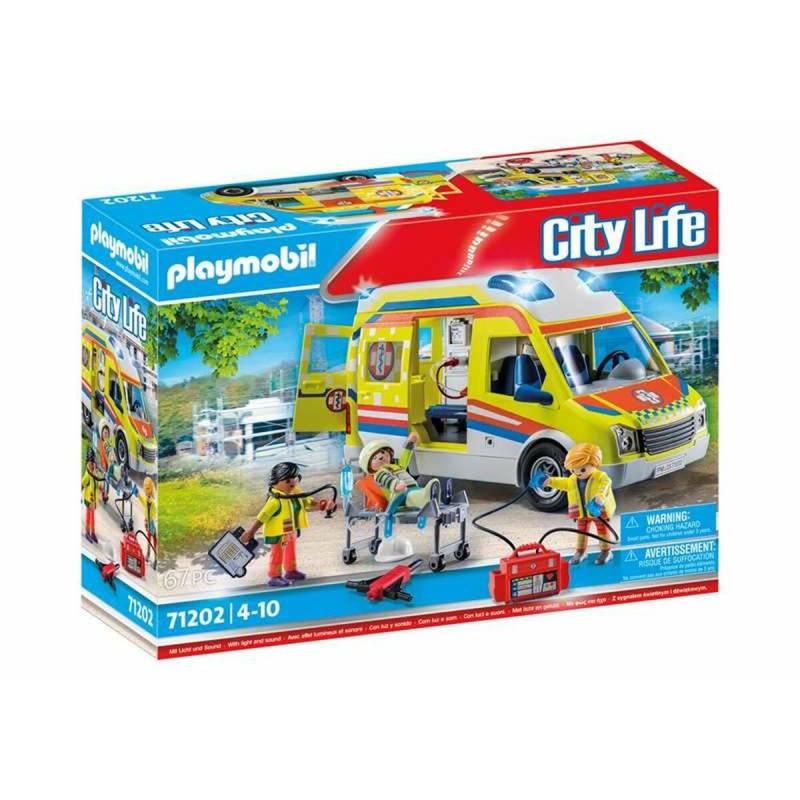 Playset Playmobil 71202 City Life Ambulance 67 Stücke von PLAYMOBIL