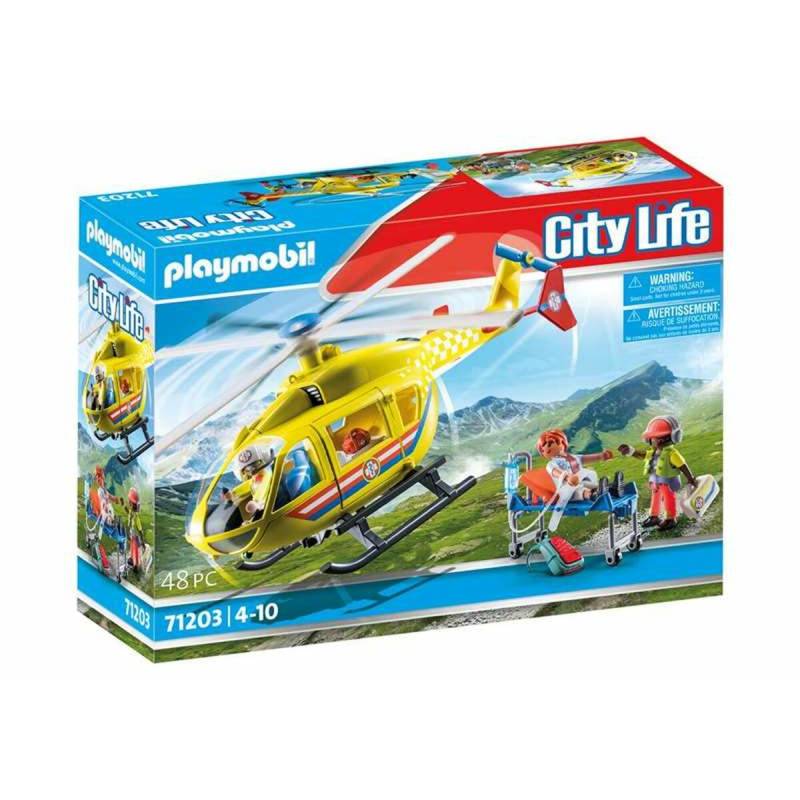 Playset Playmobil 71203 City Life Rescue Helicopter 48 Stücke von PLAYMOBIL