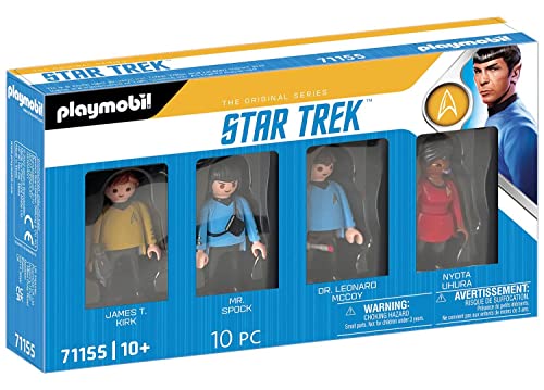 PLAYMOBIL 71155 Star Trek Figurenset, 4 Sammelfiguren für Fans und Kinder Spielware, Mehrfarbig, OneSize von PLAYMOBIL