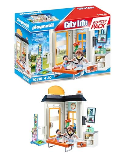 PLAYMOBIL City Life 70818 Starter Pack Kinderärztin, Spielzeug für Kinder ab 4 Jahren von PLAYMOBIL