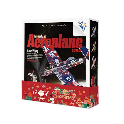 PLAYSTEM Rubber Band Aeroplane Low Wing STEM Kit von PLAYSTEAM