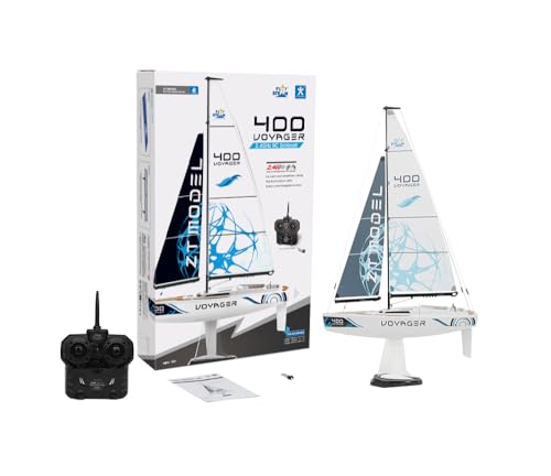 PLAYSTEM Voyager 400 RC Controlled Wind Powered Sailboat in Blue - 21" Tall von PLAYSTEAM