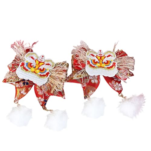 Chinesischer Drachen-Jahr-Haarspange für Mädchen, Festival, Kostüm, Haarnadel, Pferdeschwanzhalter, Frühlingsfest, Haar-Accessoires, Damen-Haarschmuck von PLCPDM
