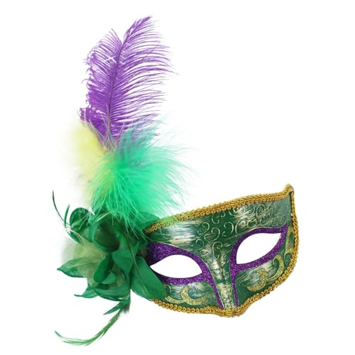 Maskerade Maske Halbgesichtsmaske Maskerade Gefiederte Maske Halloween Brillen Für Frauen Hochzeit Masquerade Party von PLCPDM