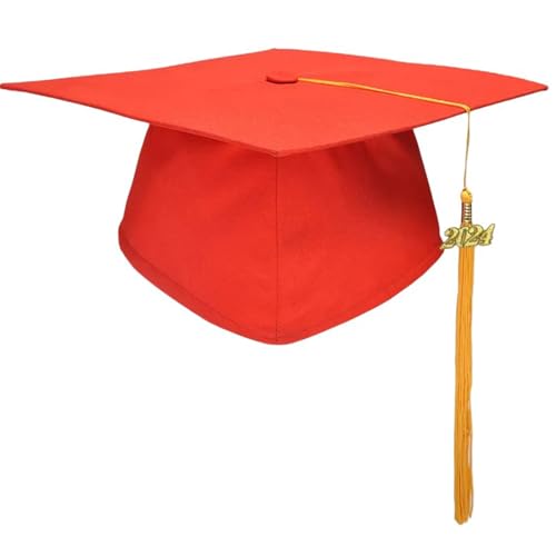 PLCPDM Akademischer Hut für Teenager, mit Fransen für Akademien, Souvenirs, Kappen für Abschlussfeier, Ornamente, Abschlusshut, Schulabschluss, Abschlusshut für Teenager von PLCPDM