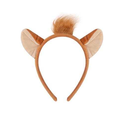 PLCPDM Animal Foxes Kostüme Füchse Ohrhörer Stirnband Schwanz Bögen Tutus Animal Fancy Kostüm Kits Halloween Cosplay Party Accessoire von PLCPDM